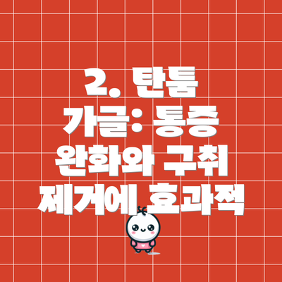 2. 탄툼 가글: 통증 완화와 구취 제거에 효과적