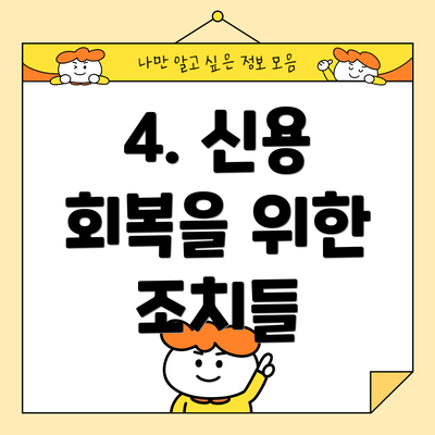 4. 신용 회복을 위한 조치들