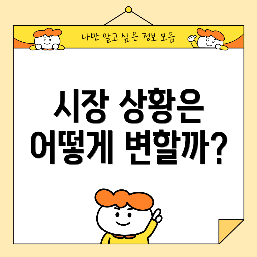 시장 상황은 어떻게 변할까?