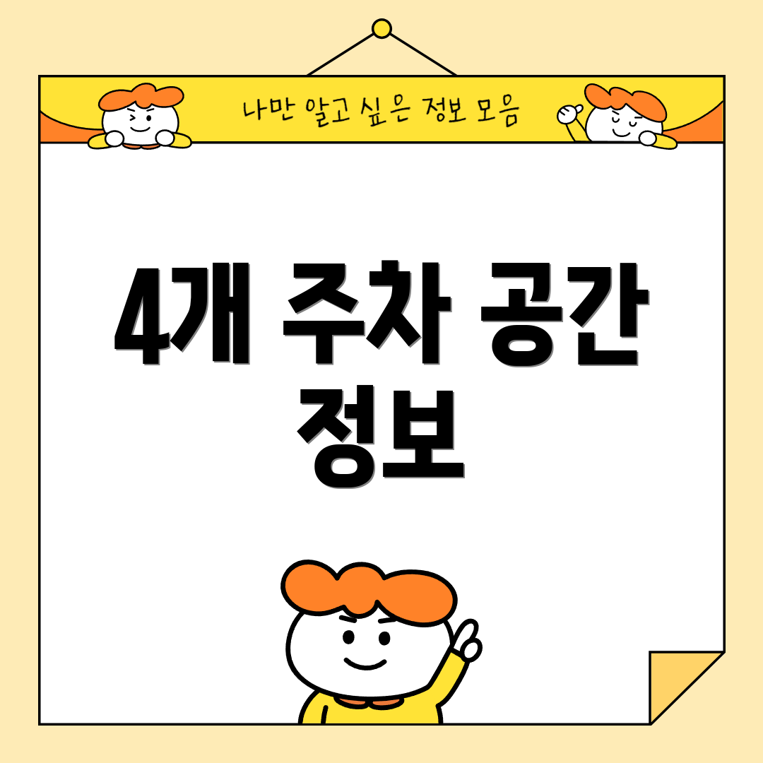 4개 주차 공간 정보