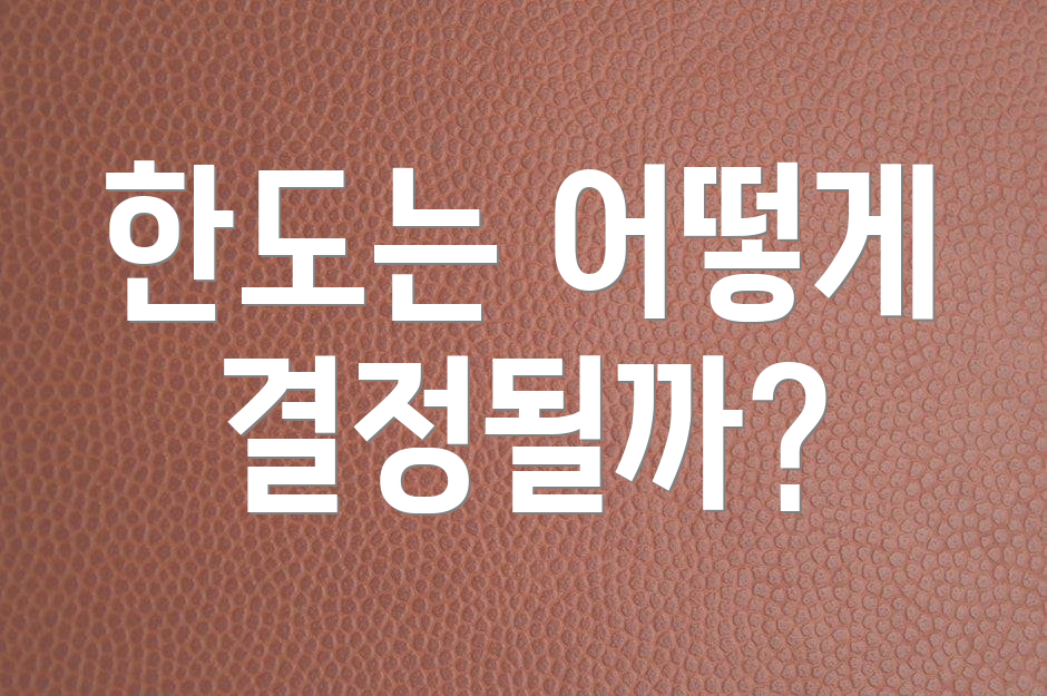 한도는 어떻게 결정될까?