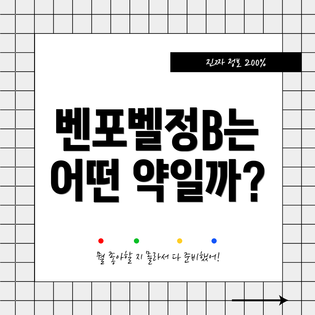 벤포벨정B는 어떤 약일까?