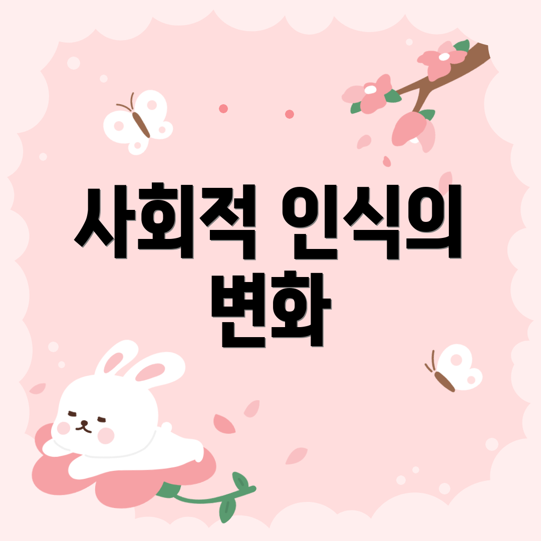 사회적 인식의 변화