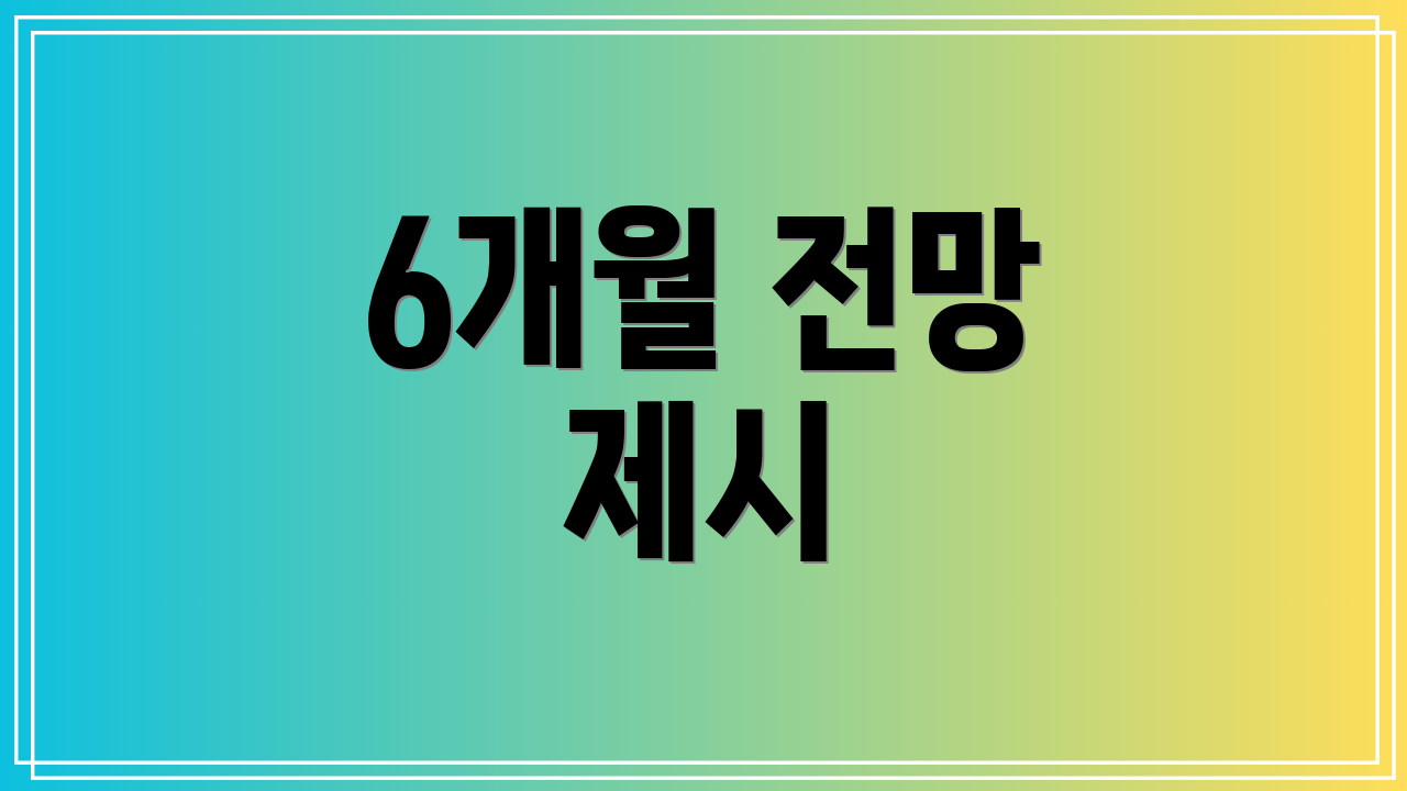 6개월 전망 제시