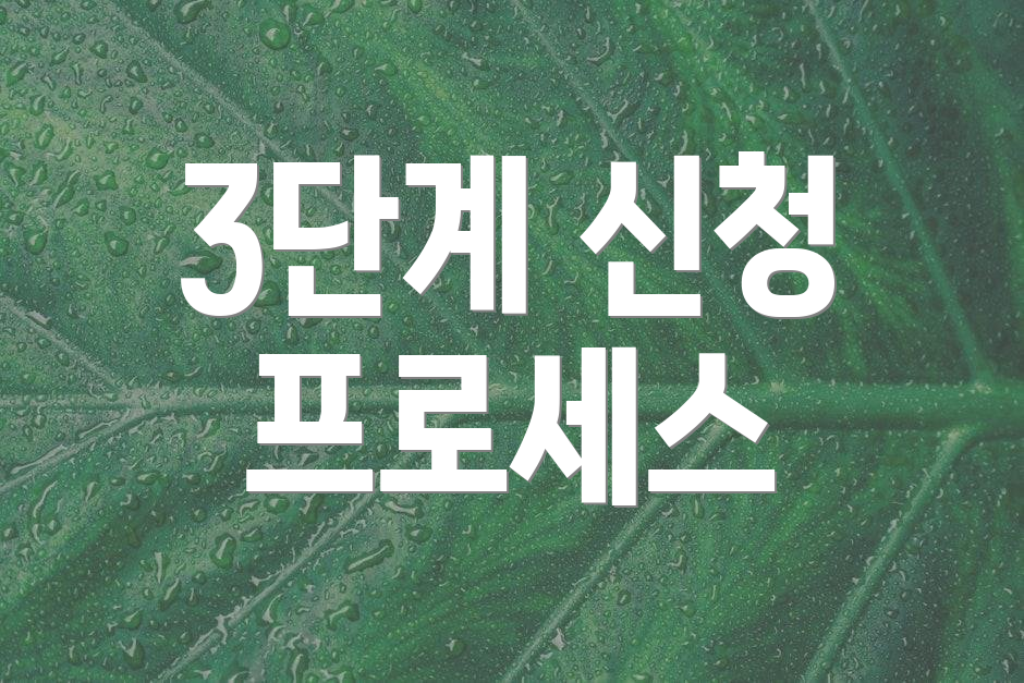 3단계 신청 프로세스