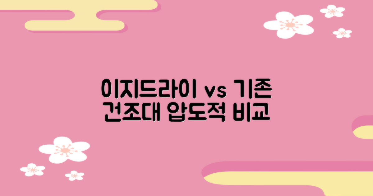 이지드라이, 기존 건조대와 비교