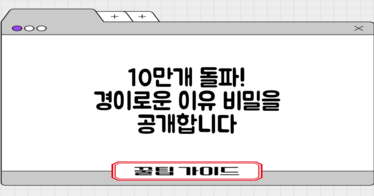 10만개 판매, 그 이유는?