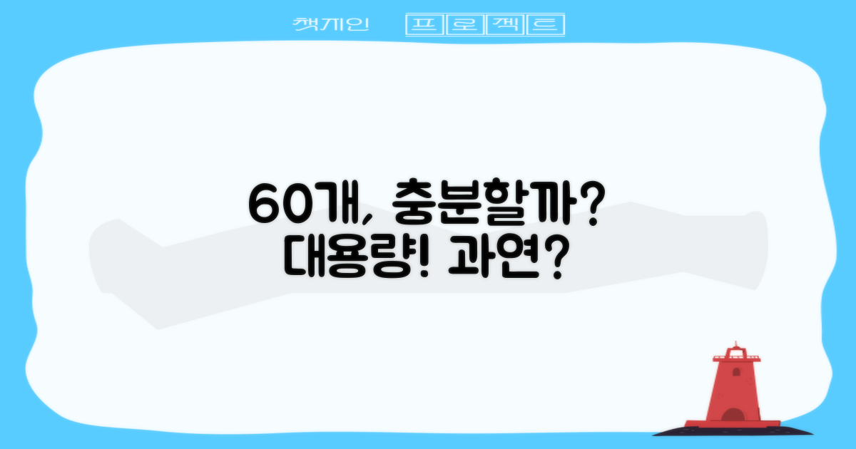 대용량 60개, 충분할까?