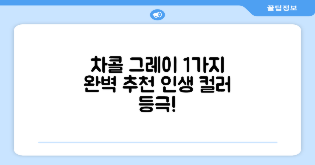1가지 차콜그레이 추천