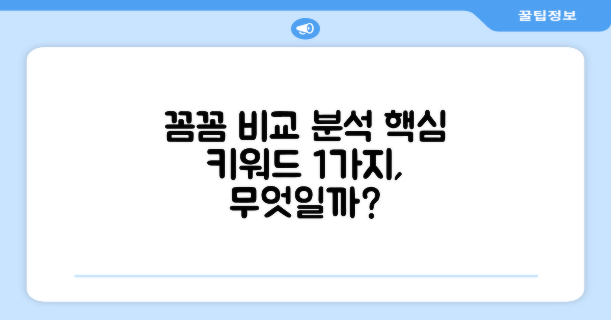 1가지 꼼꼼 비교 분석