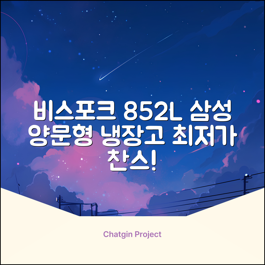 [색상선택형] 삼성전자 비스포크 852L 2도어 양문형 냉장고 방문설치, RS84DB5002CW 추천 리뷰