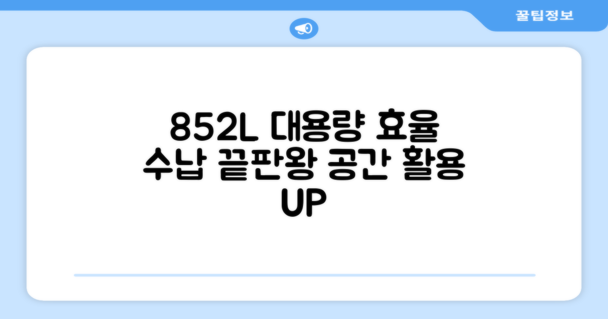852L 대용량, 효율적인 수납을 경험하세요
