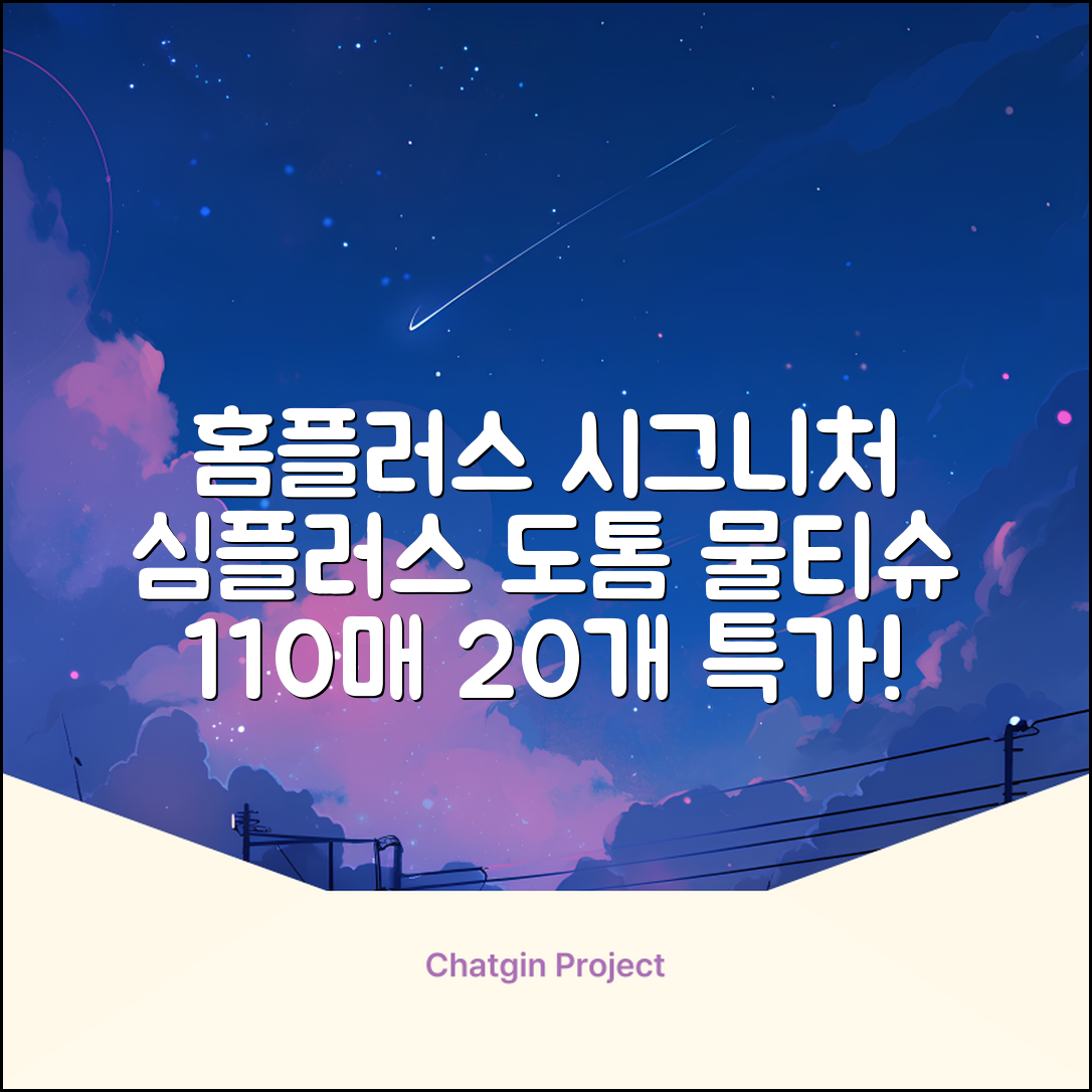 홈플러스 공식 본사 직영 simplus 도톰한 물티슈 캡형 저자극 심플러스 시그니처, 110매입, 20개 추천 리뷰