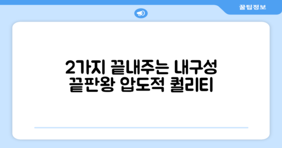 2가지 뛰어난 내구성