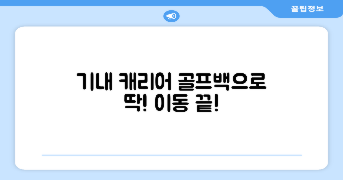 기내 캐리어로 딱! 골프백