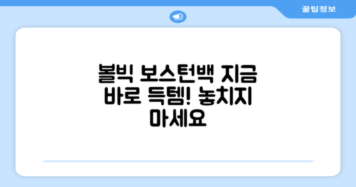 볼빅 보스턴백, 지금 만나보세요