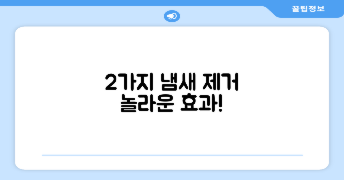 2가지 냄새 제거 기능