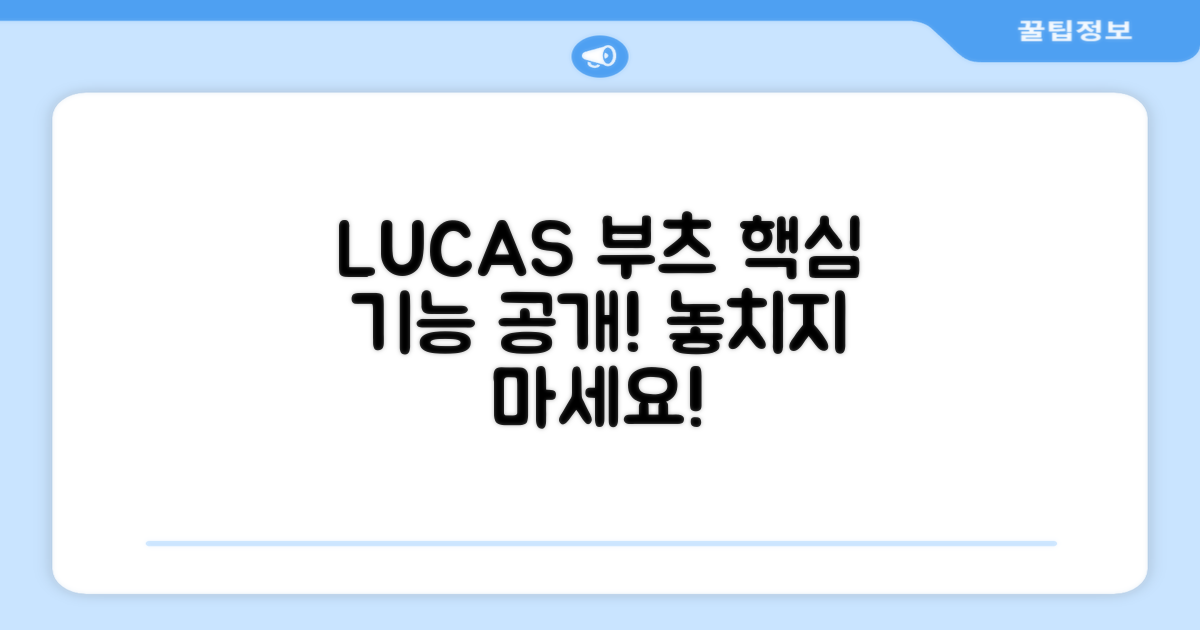 LUCAS 부츠의 핵심 기능