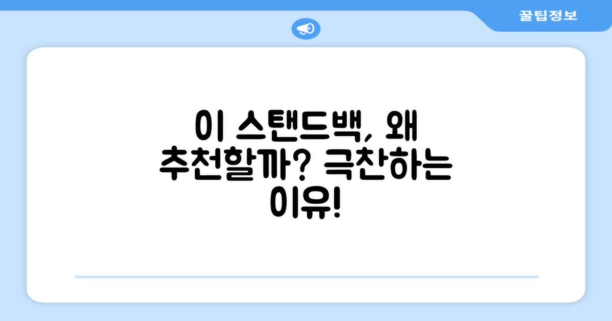 이 스탠드백, 왜 추천할까?
