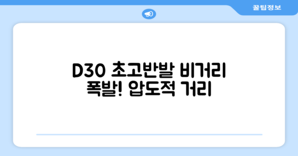 D30 초고반발, 비거리 폭발
