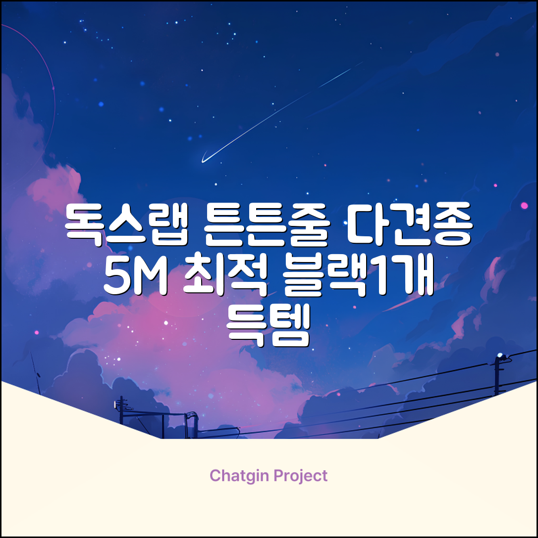 독스랩 1.5m 2m 3m 5m 스트롱 로프 소형견 중형견 대형견 줄 강아지 리드줄 산책줄, 블랙, 1개 추천 리뷰
