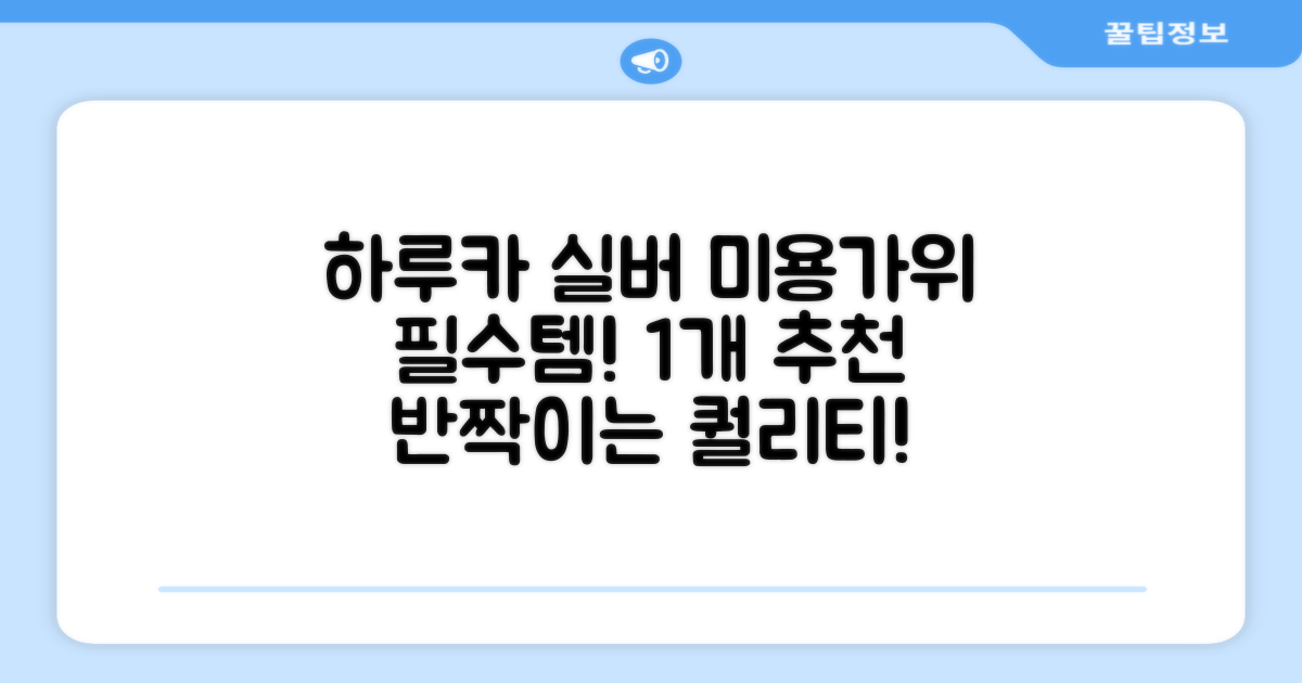 하루카 미용가위 세트, 실버, 1개 추천 리뷰