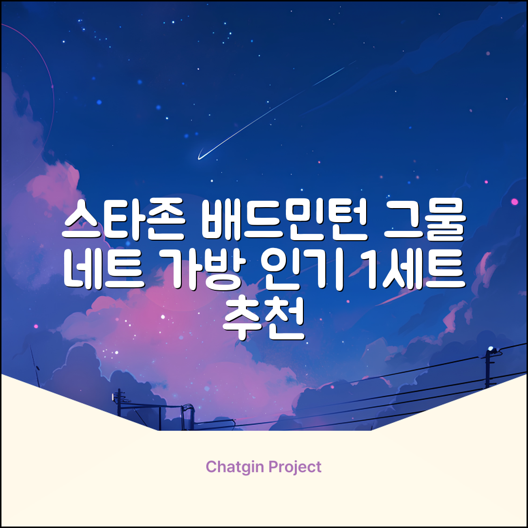 스타존 배드민턴 그물 네트 + 가방, 혼합색상, 1세트 추천 리뷰