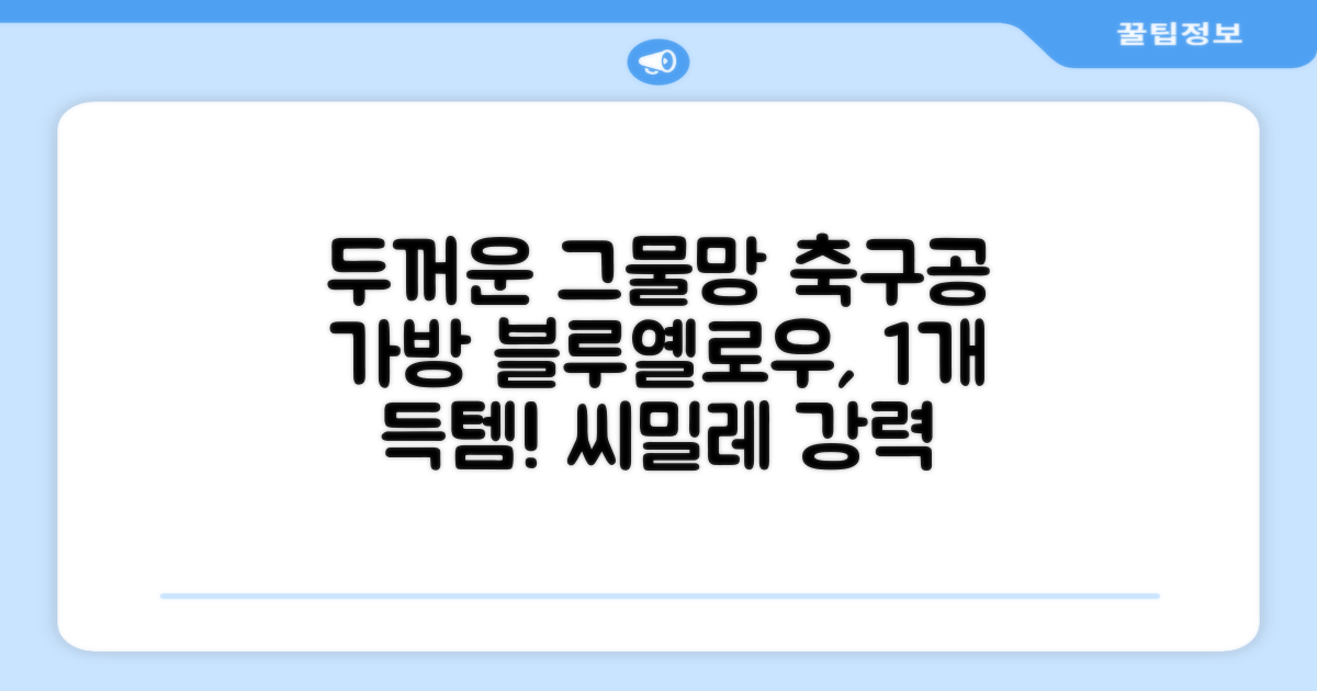 씨밀레 두꺼운 그물 공 가방, 블루 + 옐로우, 1개 추천 리뷰