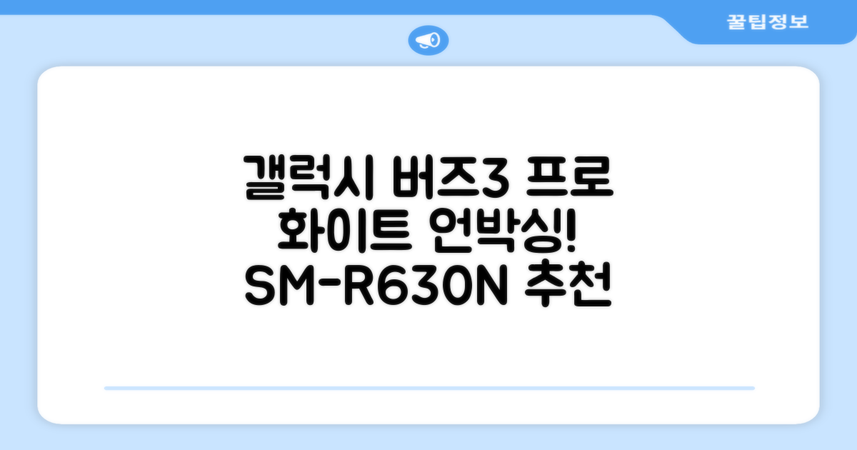 삼성전자 갤럭시 버즈3 프로 블루투스 이어폰, SM-R630N, 화이트 추천 리뷰