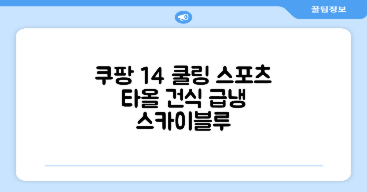 [쿠팡입점 1+4 이벤트] 아이스 쿨링 스포츠타올 건식 급냉 타올, 5세트, 스카이블루 추천 리뷰
