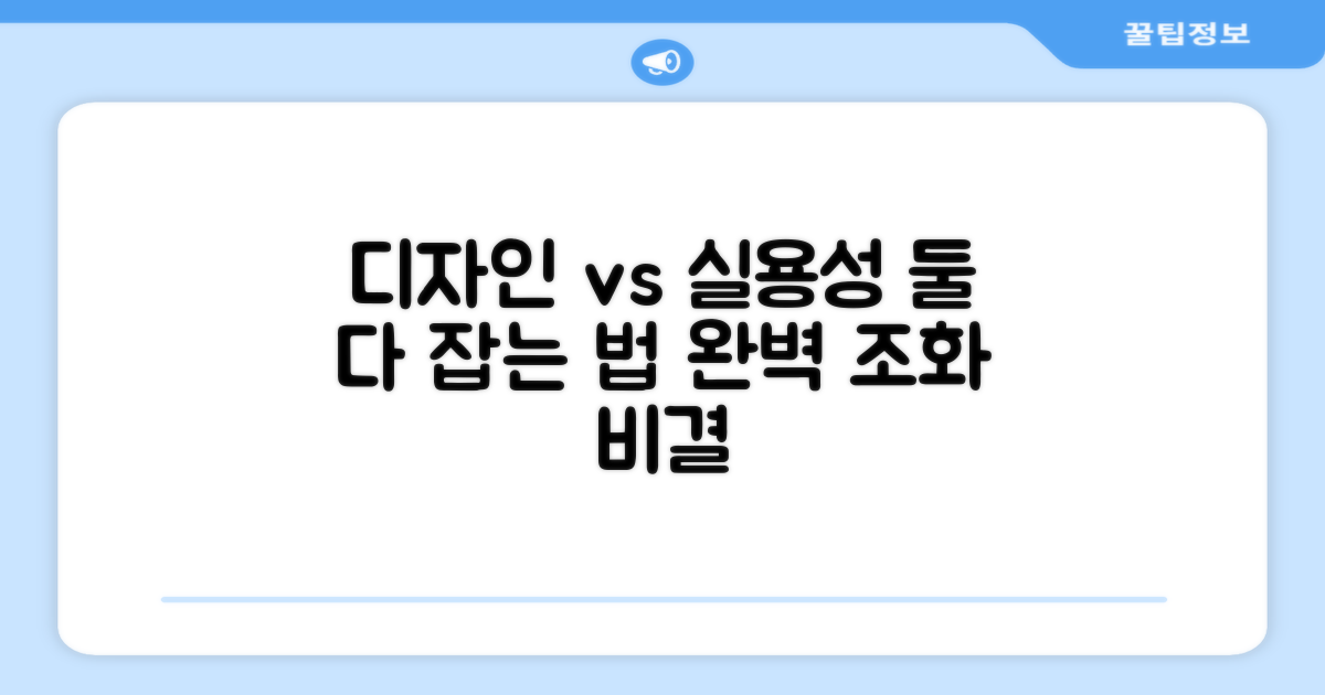 디자인, 실용성과 비교