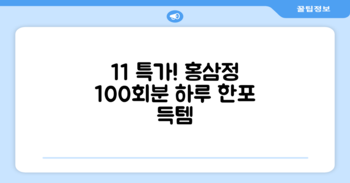 [1+1 특가] 홍삼정 6년근 하루한포 100회분 대용량+쇼핑백, 2개, 1L 추천 리뷰