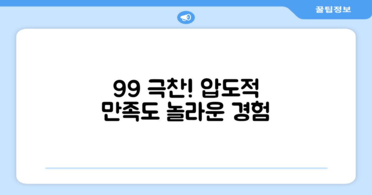 99% 사용자 만족도
