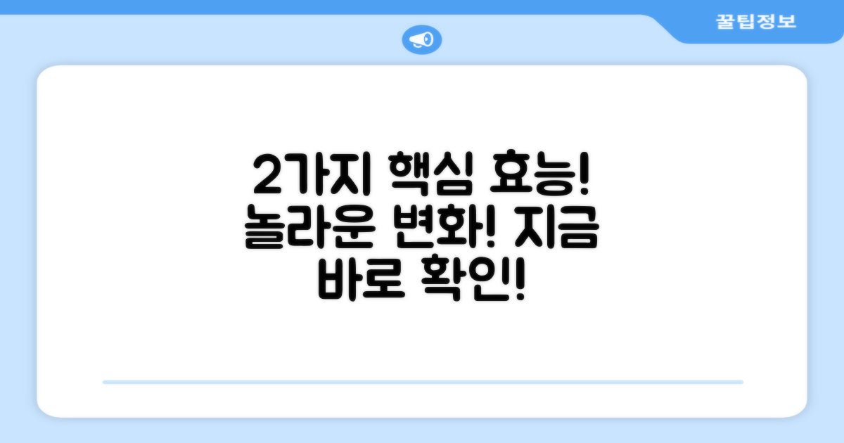 2가지 주요 효능