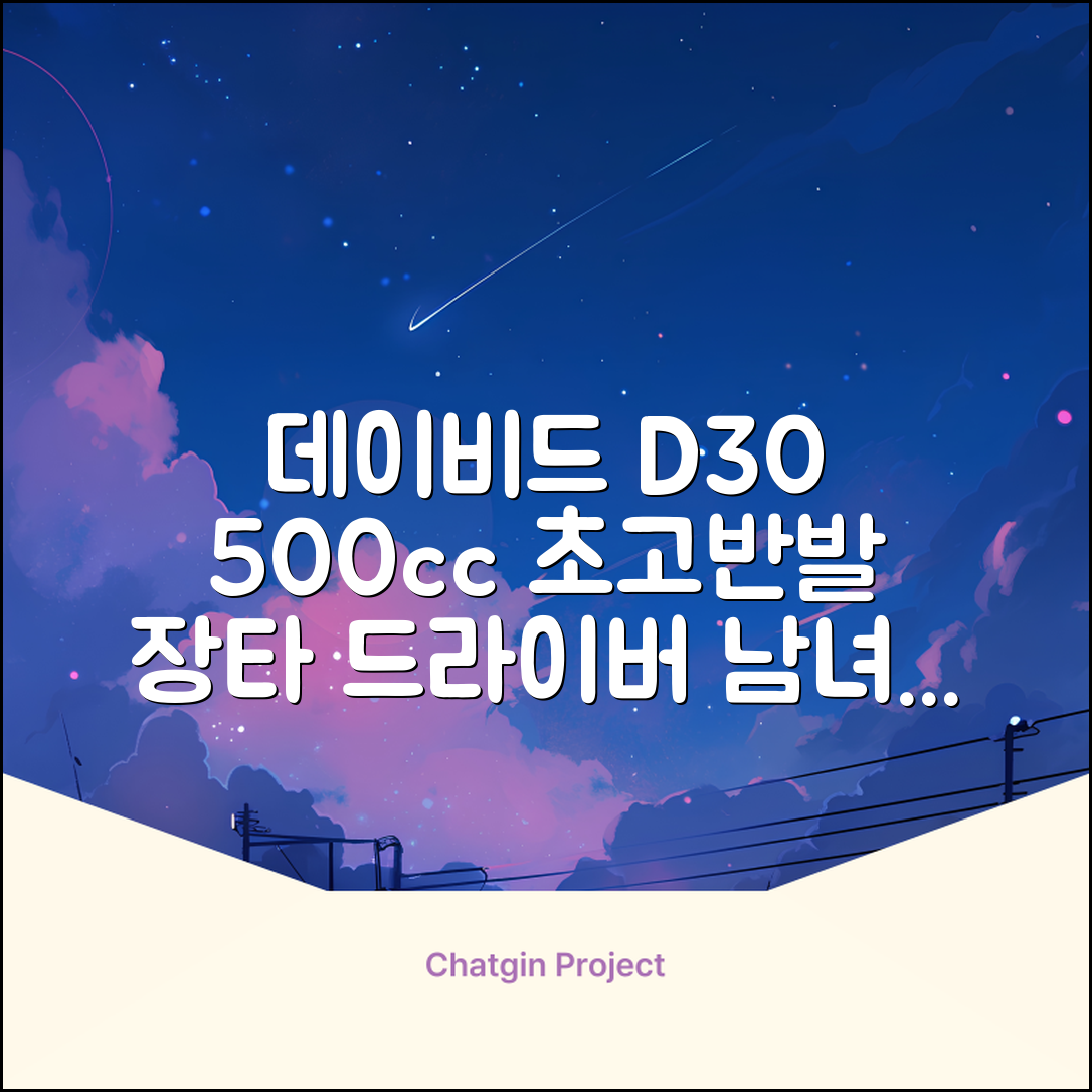 데이비드 신형 초고반발 D30 장타 드라이버 500cc 남성 여성+ 자석티, 10.5도, S 추천 리뷰