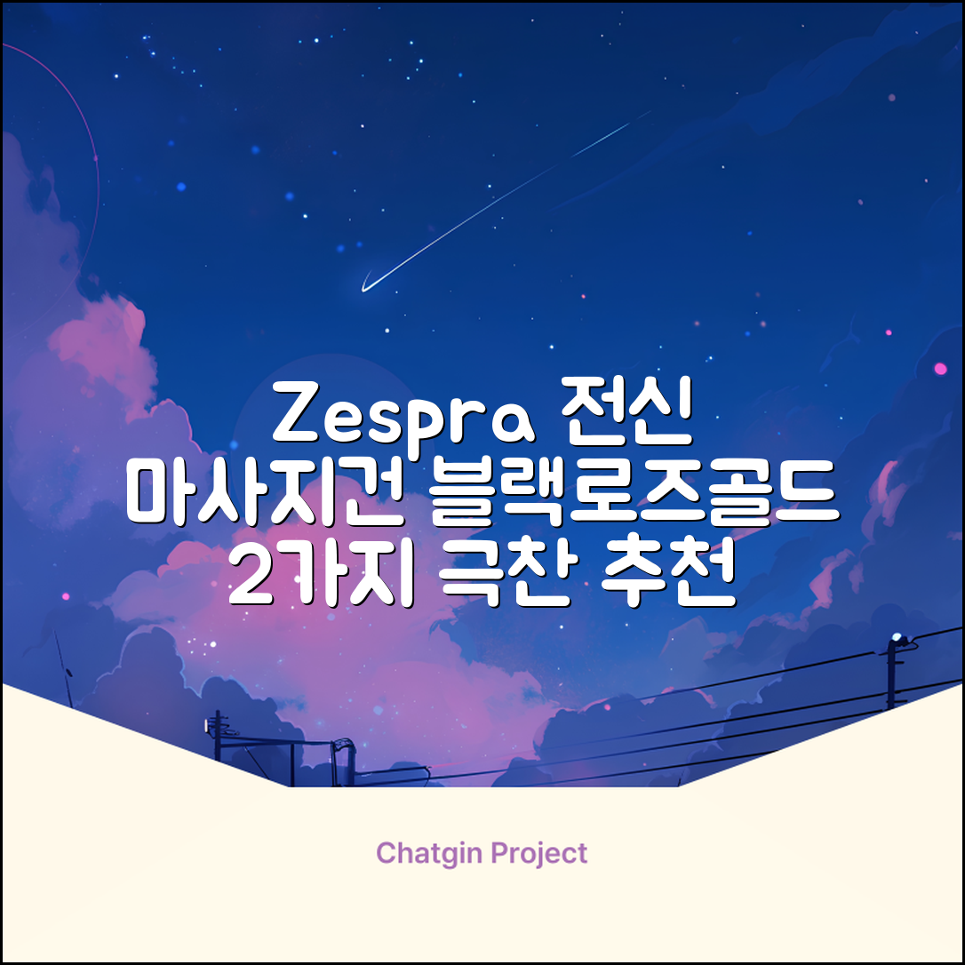 제스파 클래식 전신 무선 자동 마사지건 목어깨 안마기 ZP2965, 블랙 + 로즈골드 추천 리뷰