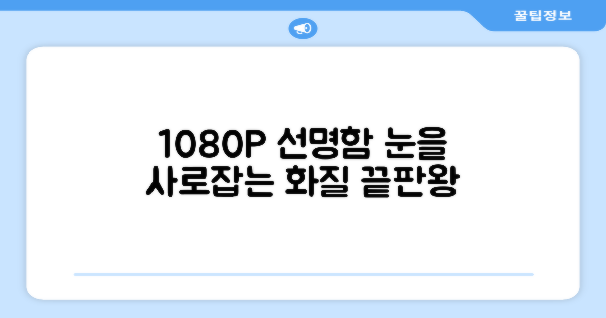 1080P 선명함, 눈을 사로잡는 화질