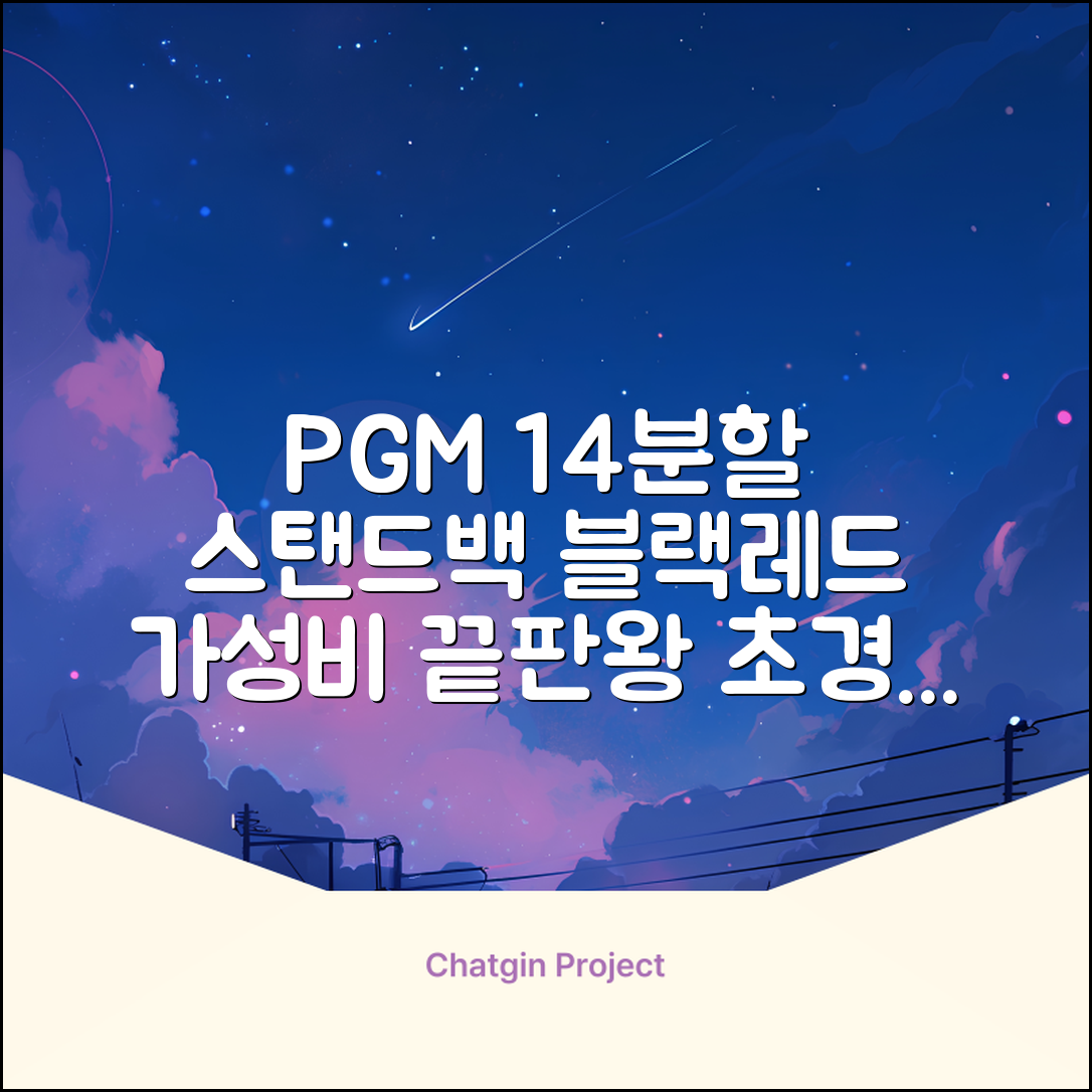 피지엠코리아 PGM 경량 14분할 골프백 스탠드백 캐디백, 블랙레드 추천 리뷰