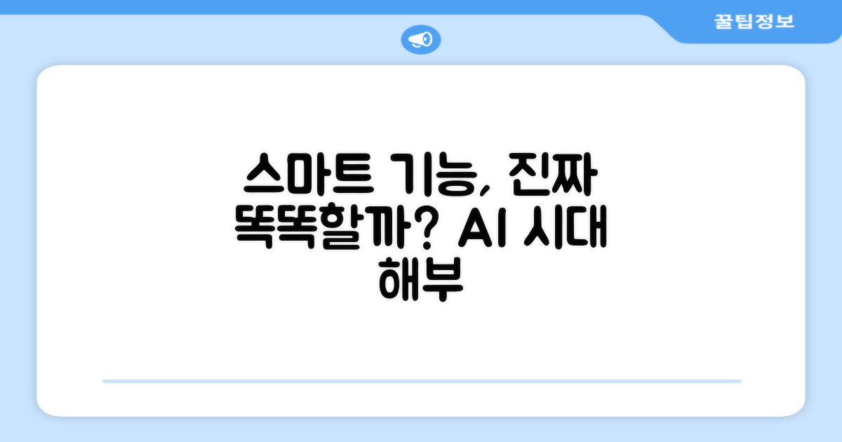 스마트 기능, 얼마나 똑똑할까?