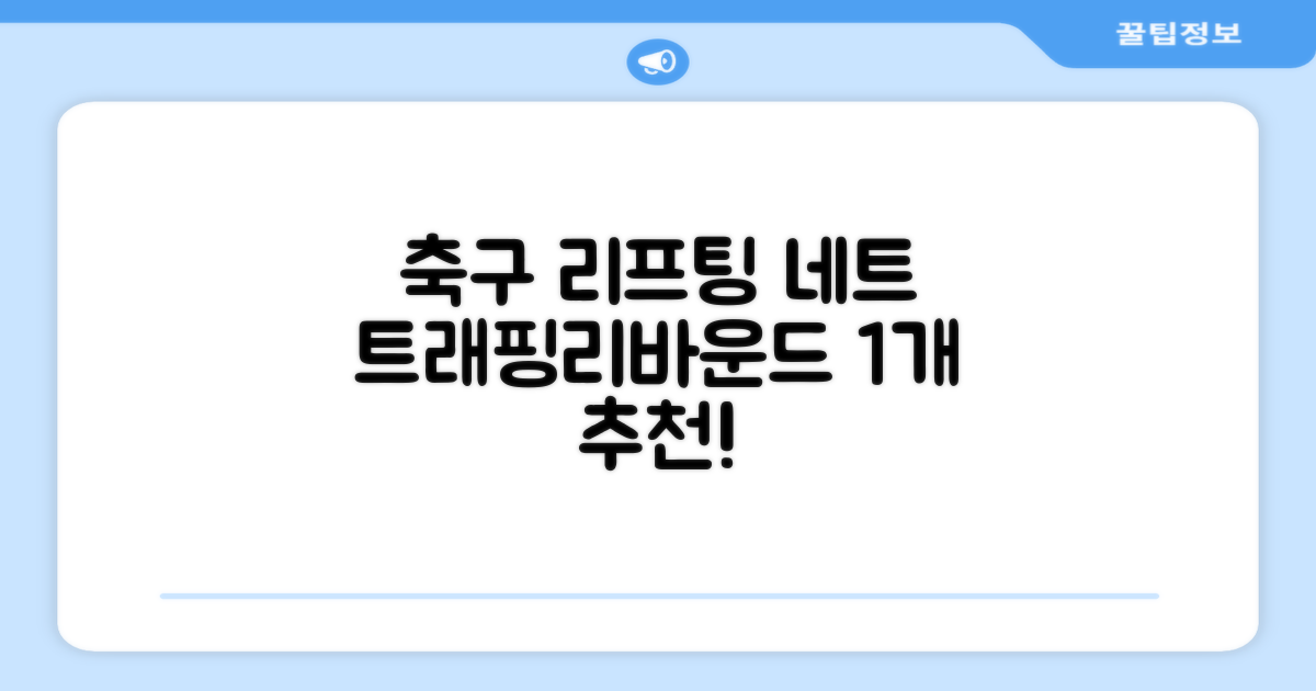 축구 리프팅 트래핑 리바운더 리바운드 네트, 1개 추천 리뷰
