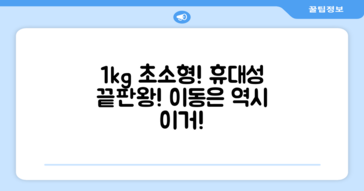 1kg 초소형, 휴대성 UP