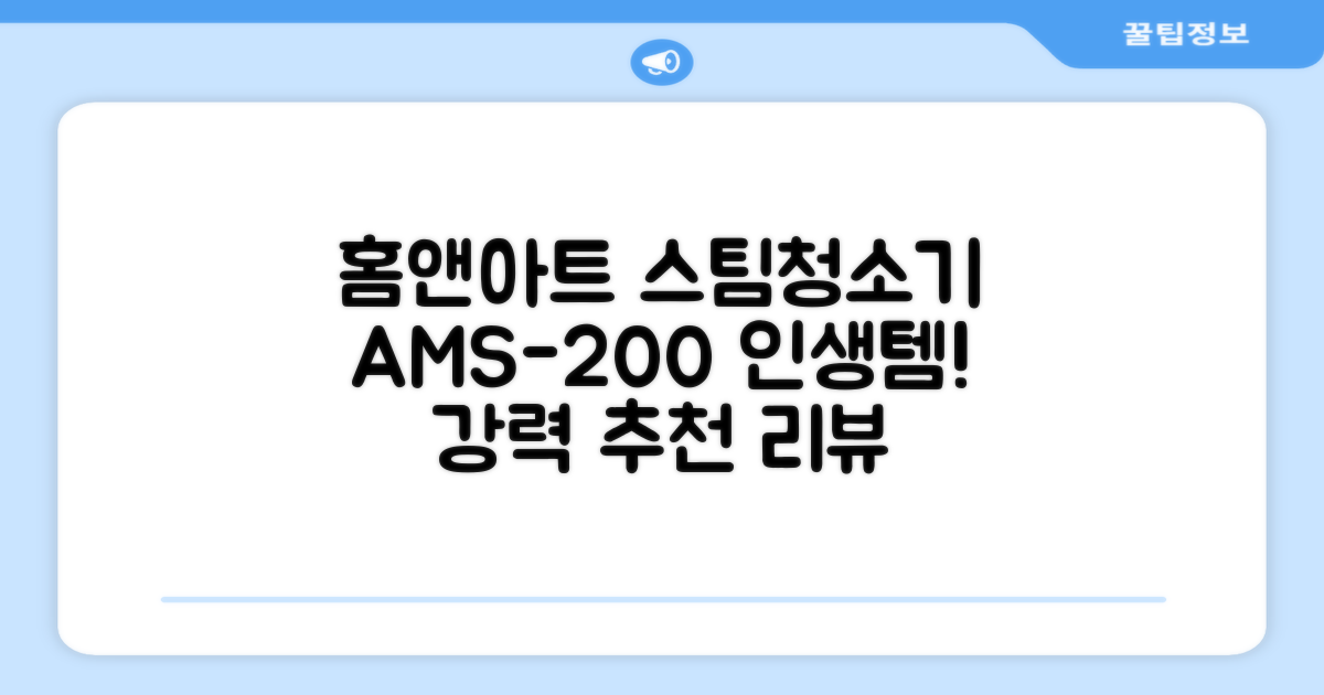 홈앤아트 퓨어 스팀청소기 AMS-200 추천 리뷰