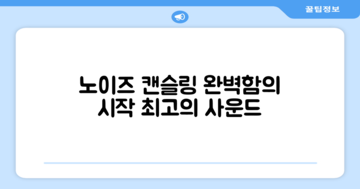 노이즈 캔슬링, 완벽함을 더하다