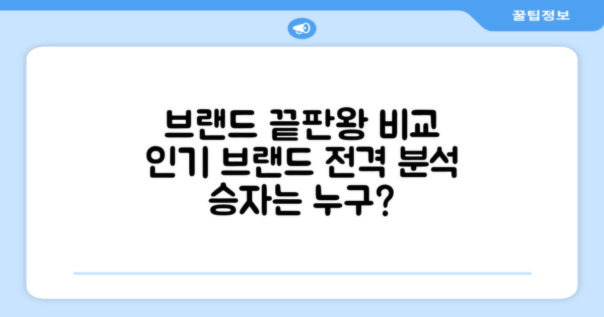 유명 브랜드와 비교 분석