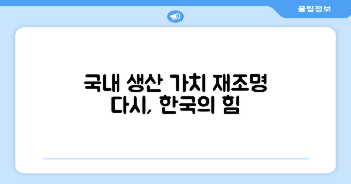 국내 생산 가치 재조명