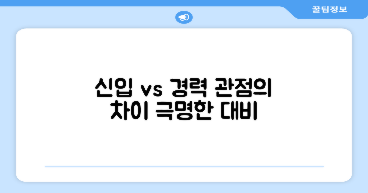 신입 vs 경력, 관점의 차이