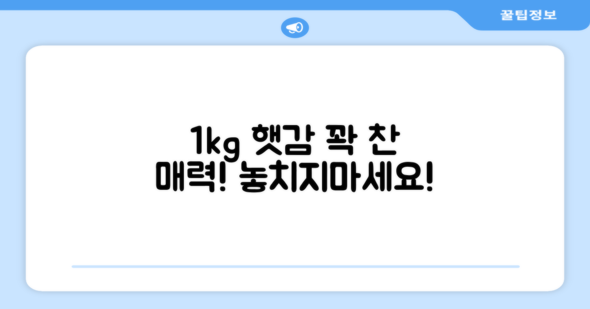 1kg 꽉 찬 햇감의 매력