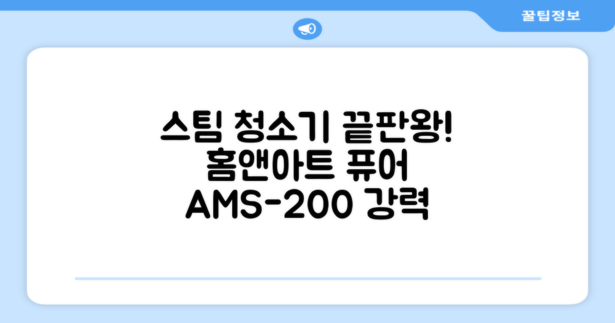 홈앤아트 퓨어 스팀청소기 AMS-200 추천 리뷰