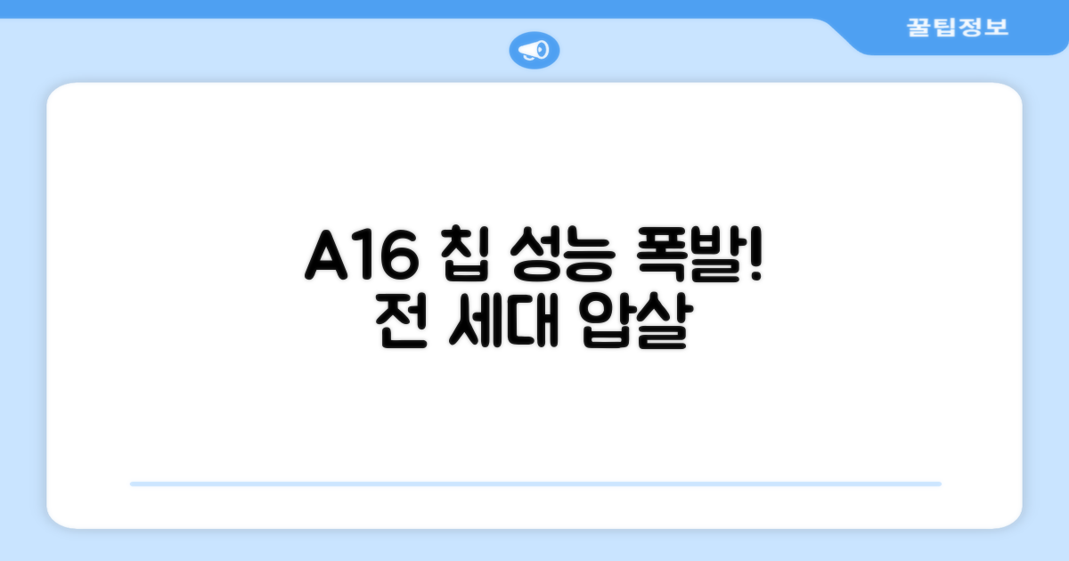 A16 칩: 성능 혁신과 이전 세대 비교
