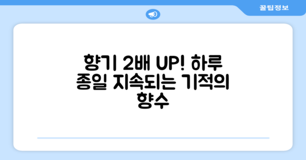2배 향상된 향 지속력
